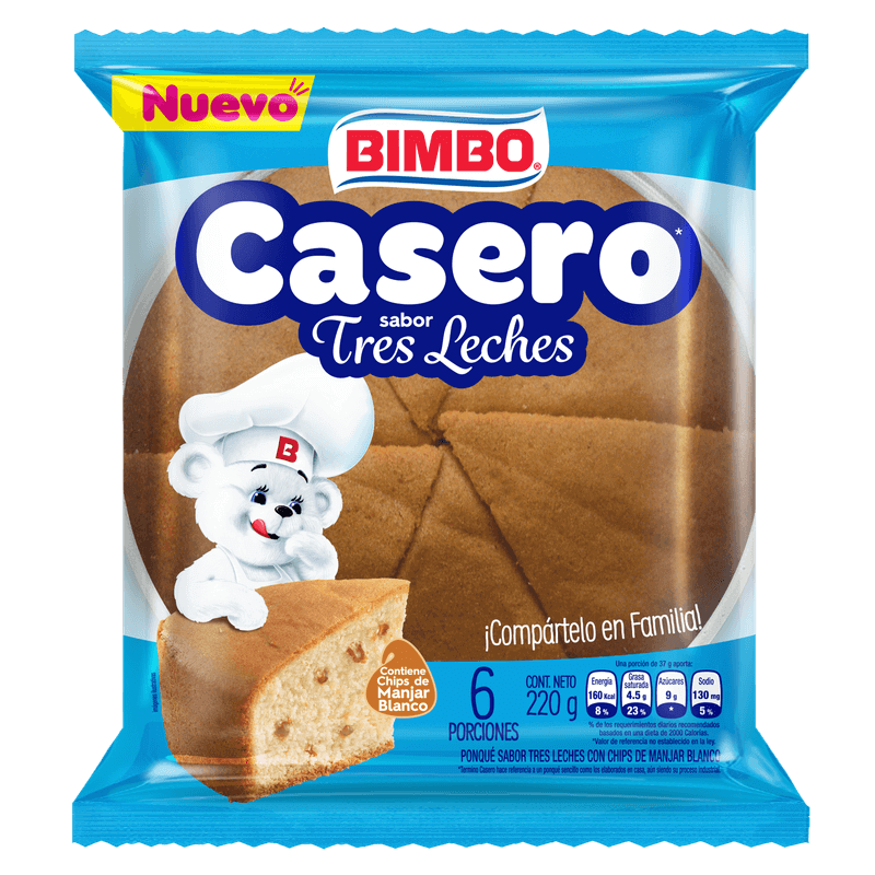 CASERO BIMBO TRES LECHES*200G