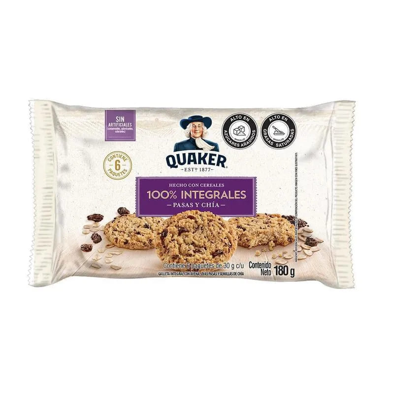 GALLETA QUAKER INTEG MANZANA *180G