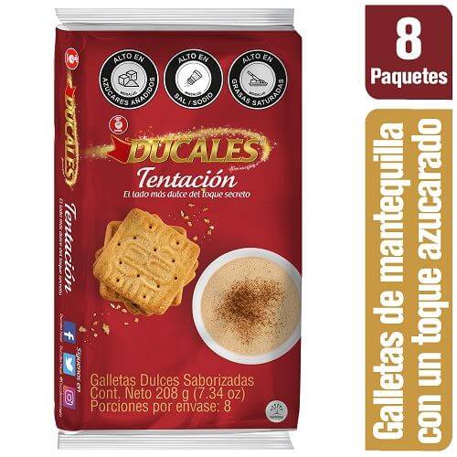 GALLETA DUCALES TENTA X 208 GR