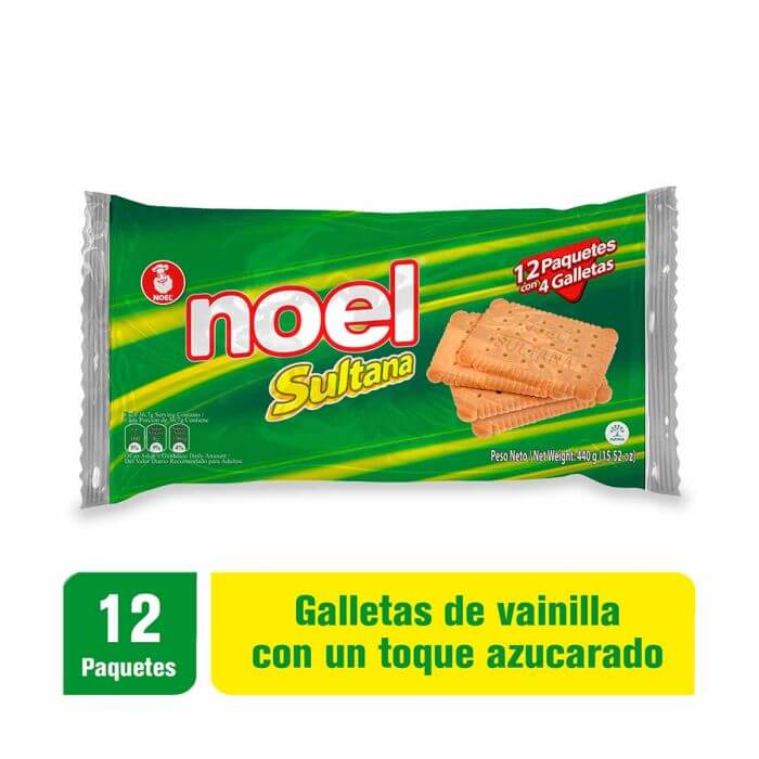 GALLETA SULTANA 12 PQT 440 GR
