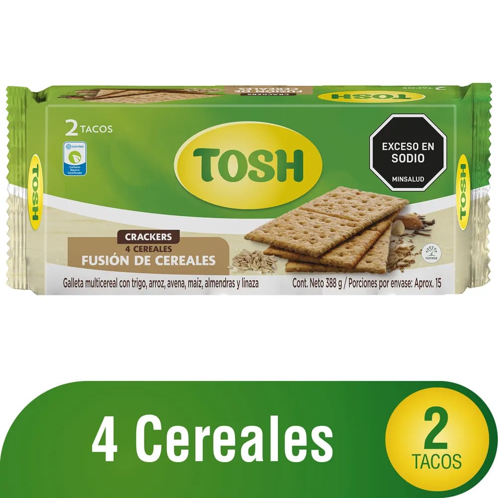 GALLETA TOSH FUSION CEREAL 2TC 388G