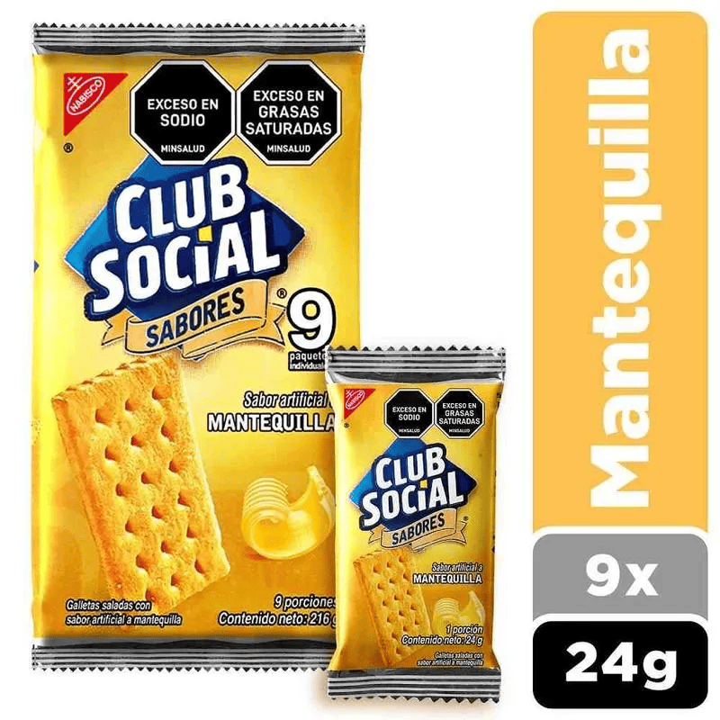 GALLETA CLUB SOCIAL MANTEQ*9U