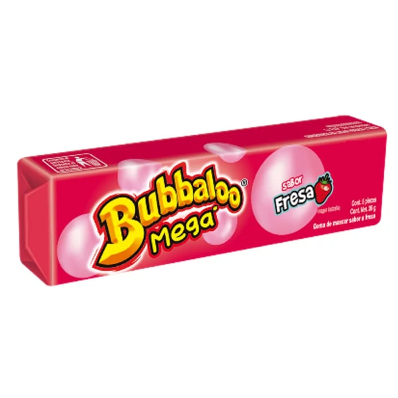 BUBBALOO MEGA FRESA X 39 GR