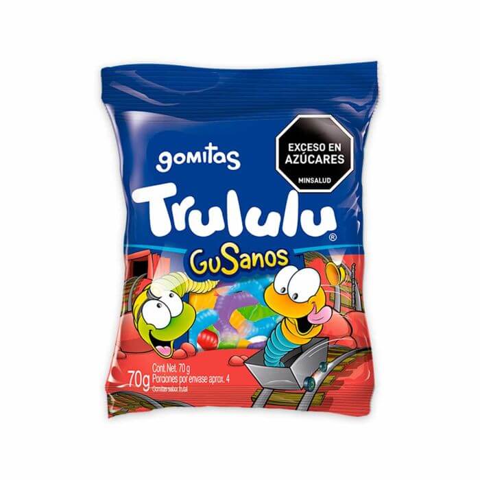GOMITAS TRULULU GUSANOS 70 GR X 70 GR