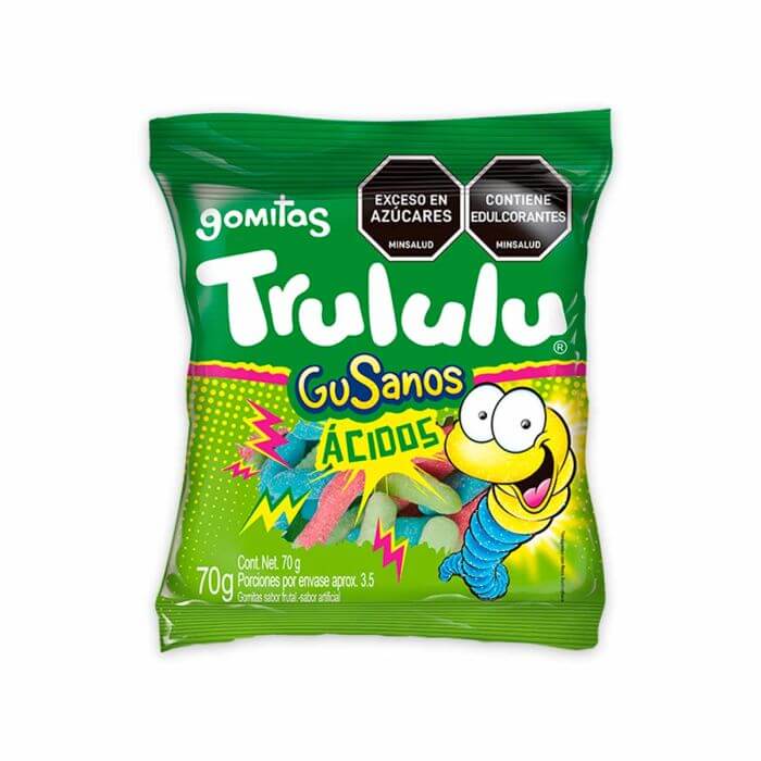 GOMITAS TRULULU GUSANITOS ACIDOS*70G