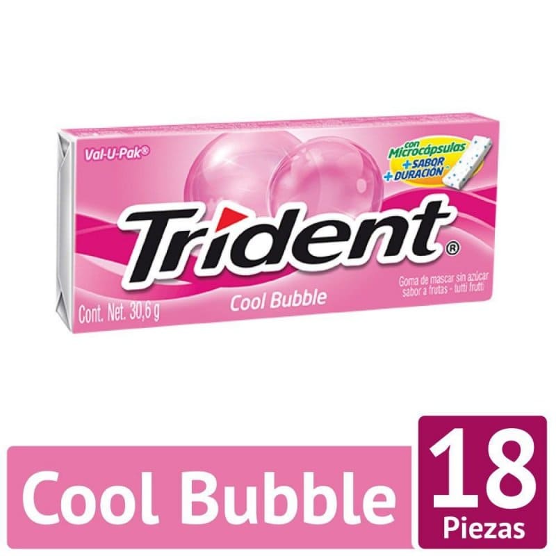 TRIDENT EVUP COOL BUBBLE* 12 UNID
