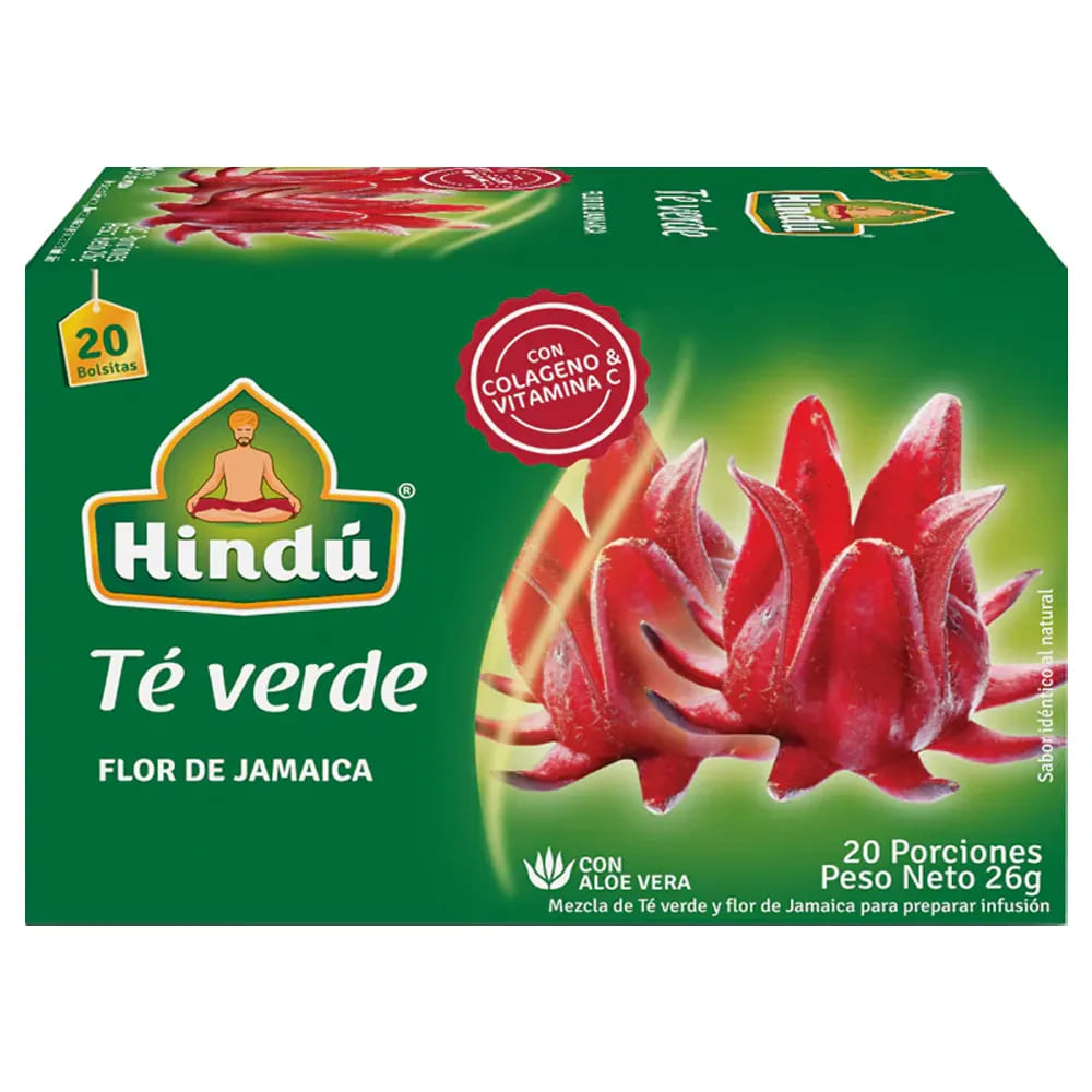 INFUSION TE VERDE HINDU FLOR JA*20U