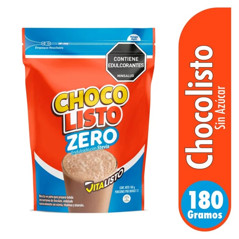 CHOCOLISTO MENOS AZUCAR*180G