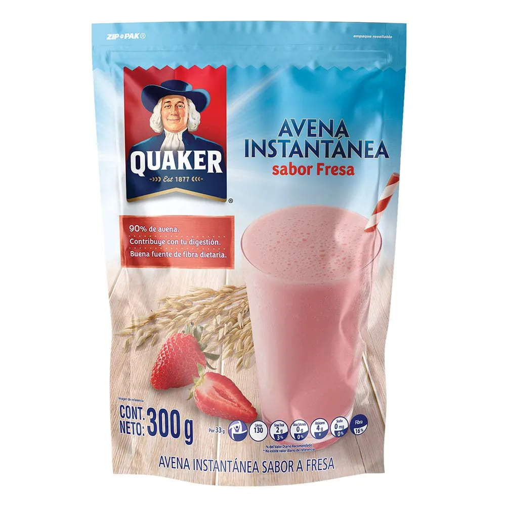 AVENA QUAKER DOYPACK FRESA*300G