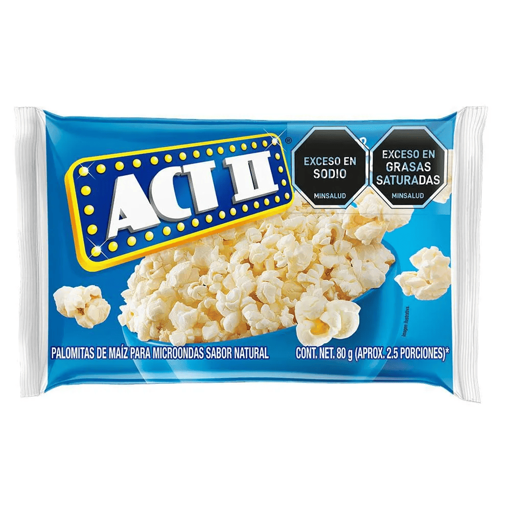 CRISPETAS ACT II NATURAL*80G