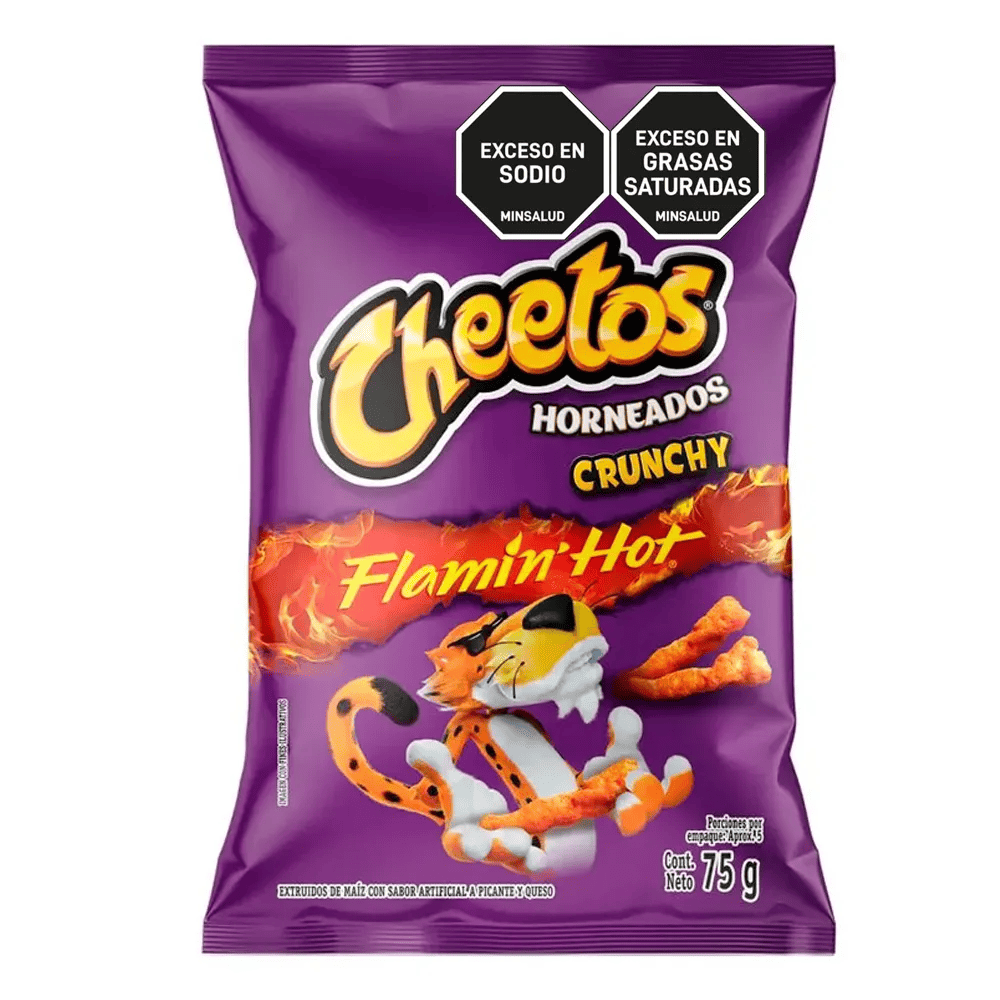 CHEETOS FRITO LAY FLAMIN HOT * 75GR