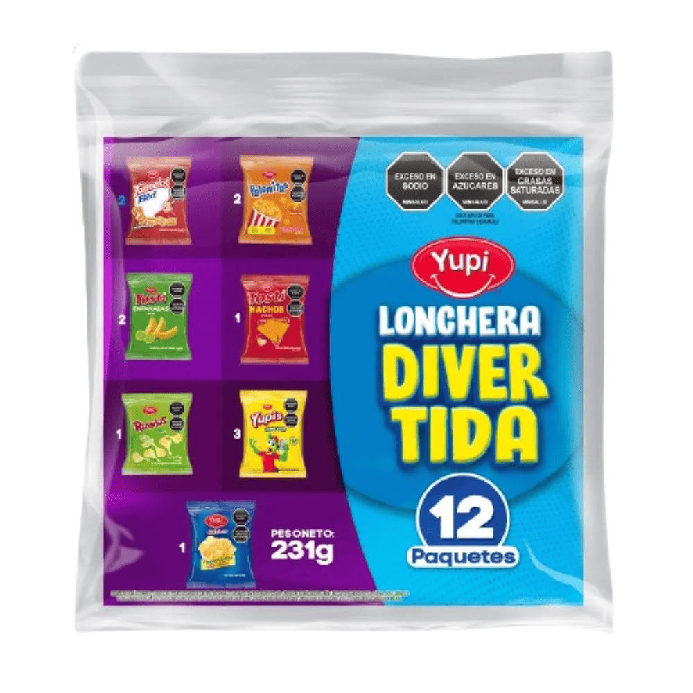 LONCHERA DIVERTIDA  YUPI*231G*12U