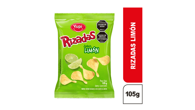 PAPAS RIZADAS YUPI LIMON *105G