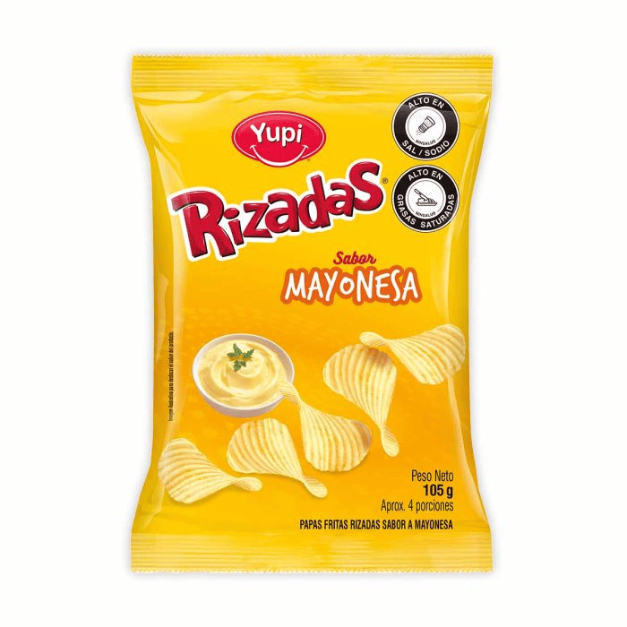 PAPAS RIZADAS YUPI MAYONESA *105G