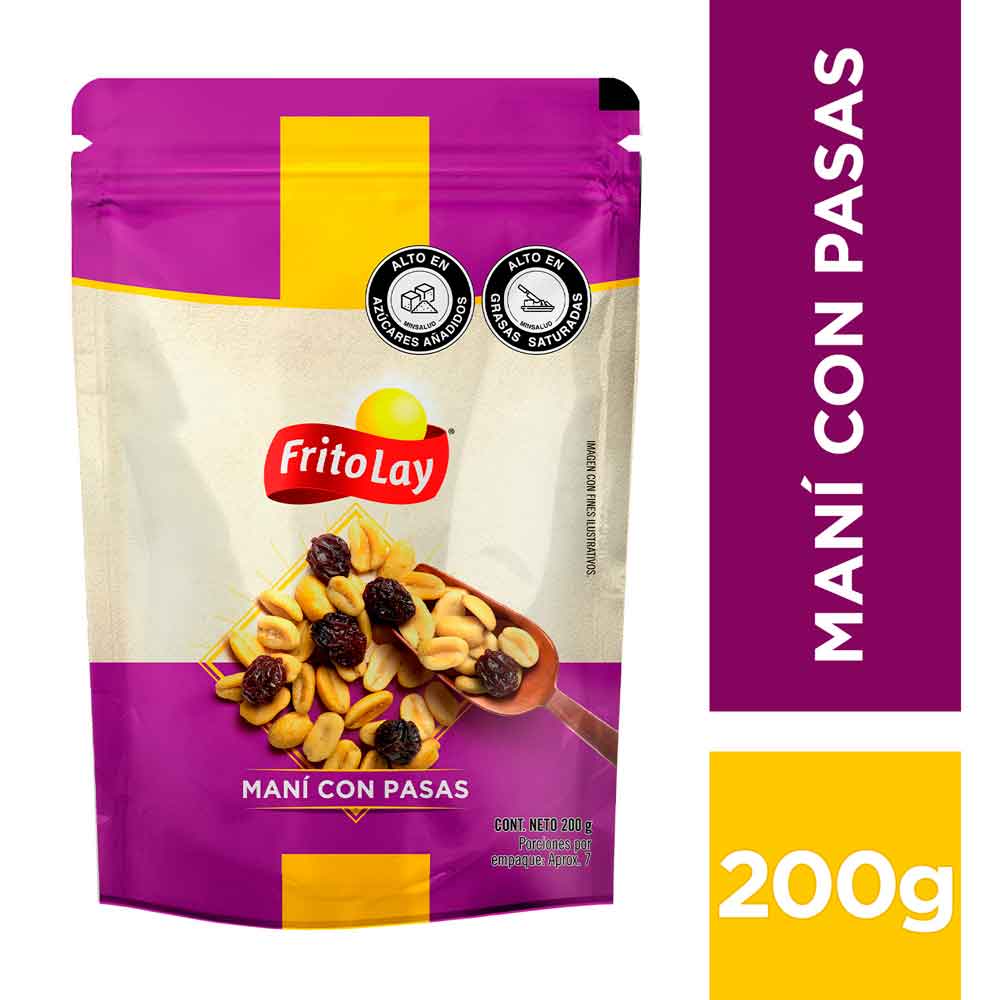 MANI CON PASAS FRITO LAY X 200 GR