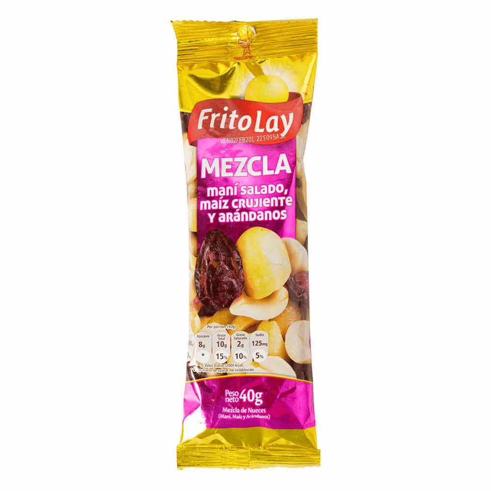 MANI FRITO LAY MEZCLA ARANDA X 40 GR