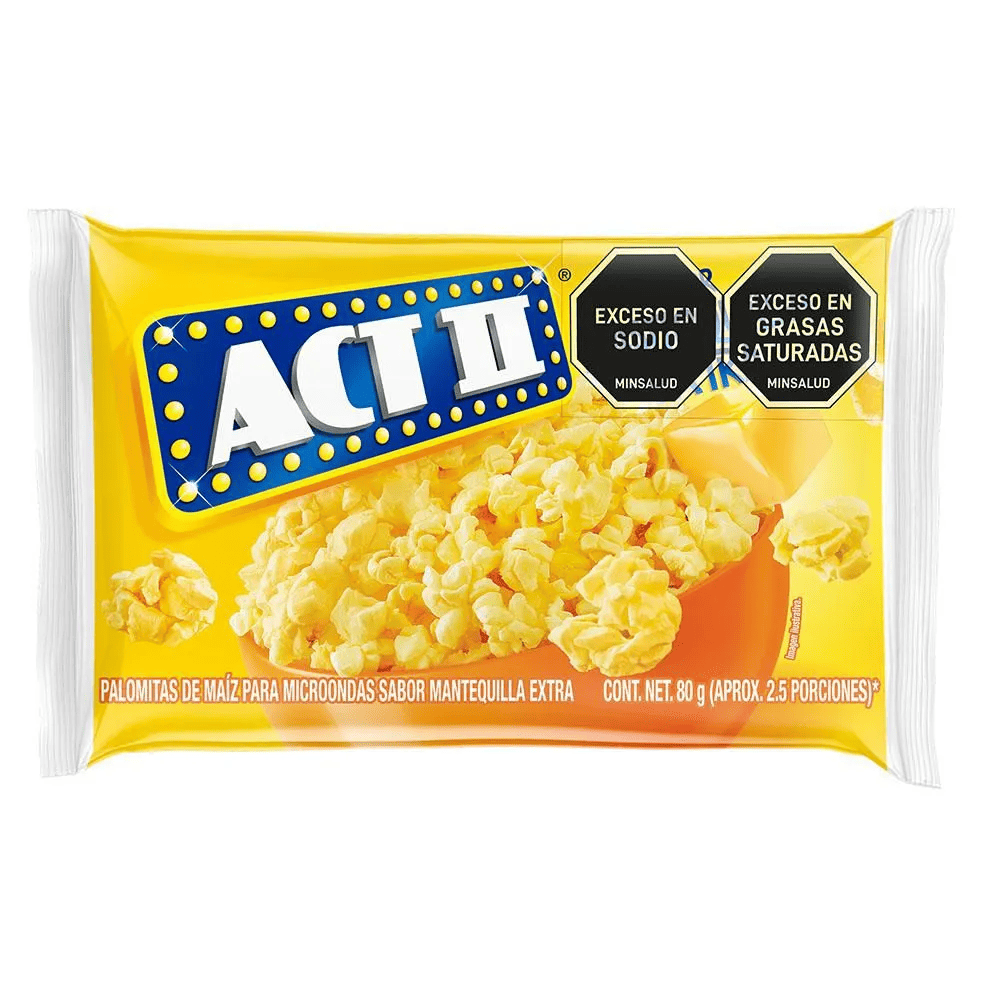 CRISPETAS ACT II SABOR MANTEQ*80G