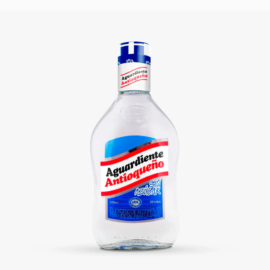 AGUARDIENTE ANT S/AZUC AZUL MEDIA*375ML