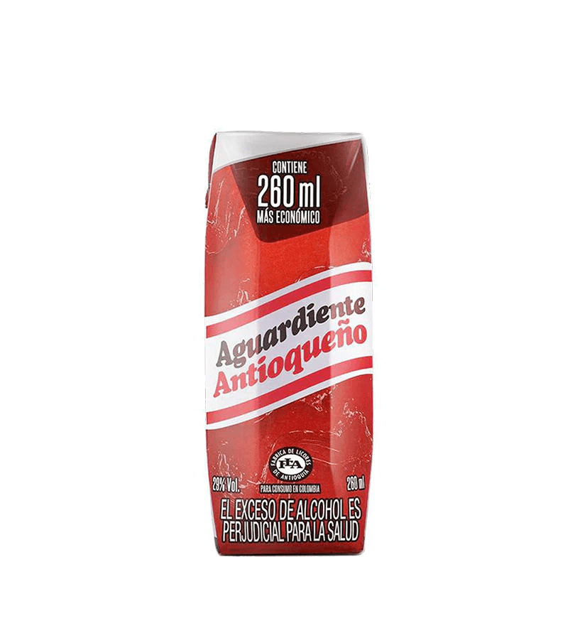 AGUARDIENTE ANT ROJO TETRA 1/4*260ML