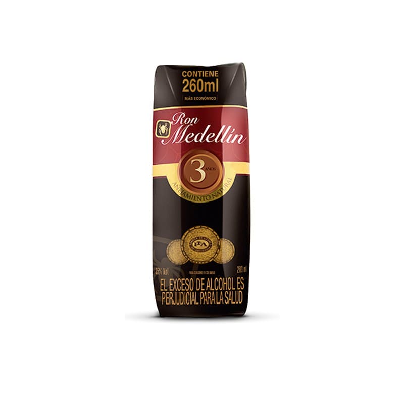 RON MEDELLIN TETRA CUARTO X 260 ML