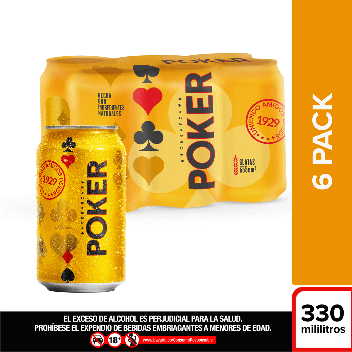 CERV POKER LATA*330CM*6