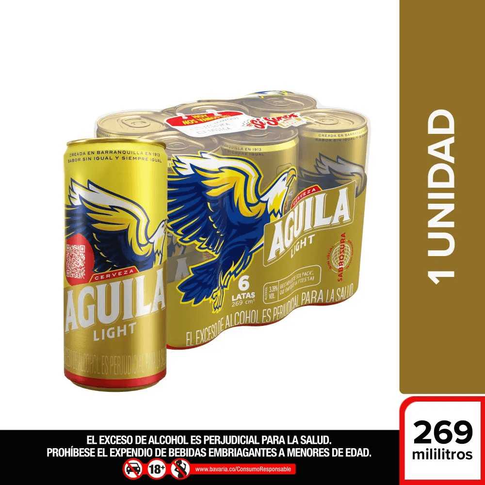 CERV AGUILA LIGHT *269ML *6U