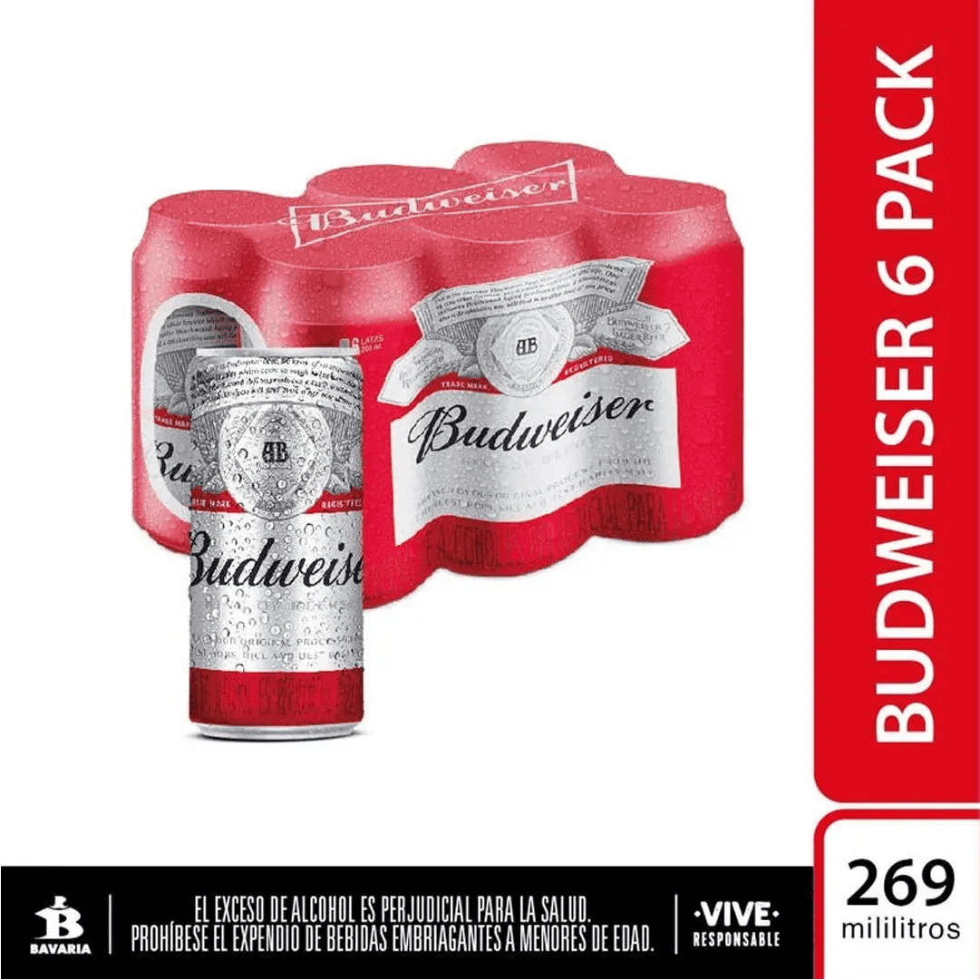 CERV BUDWEISER LATA*6*269ML