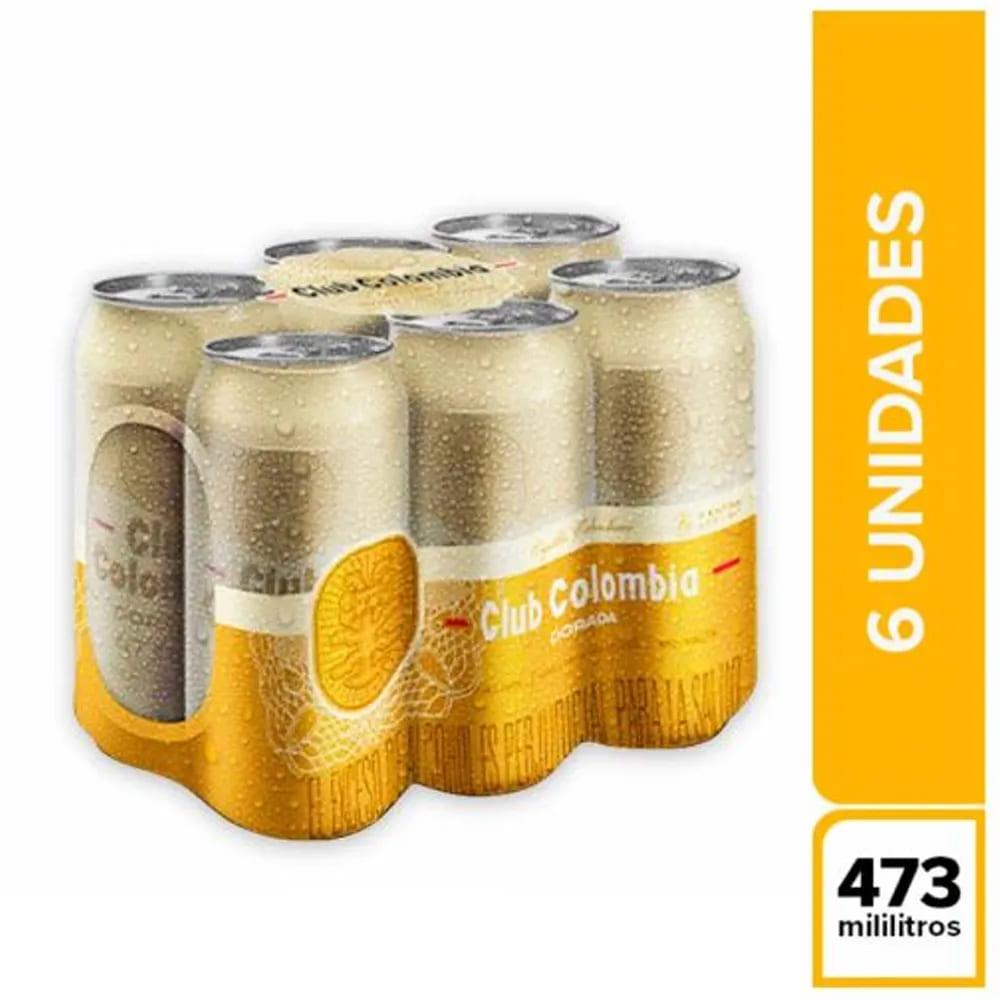 CERV CLUB COLOMBIA DORADA LATA*473*6
