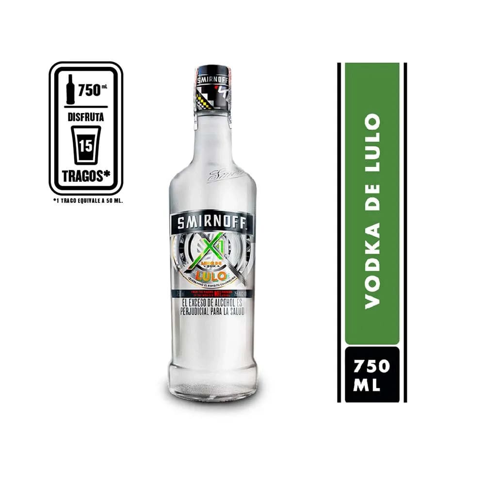 SMIRNOFF BOTELLA LULO*750ML