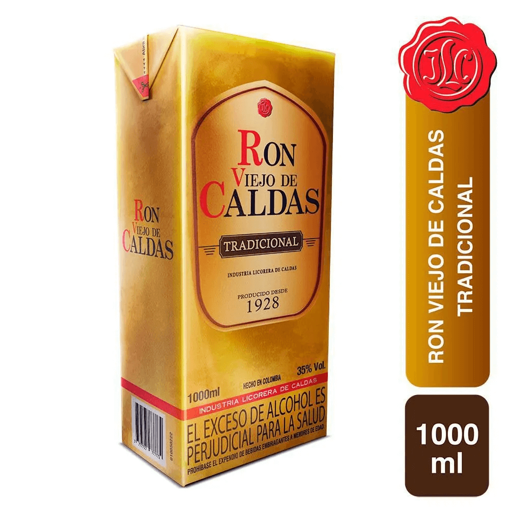 RON VIEJO DE CALDAS TRADICIONAL TETRA*1000ML
