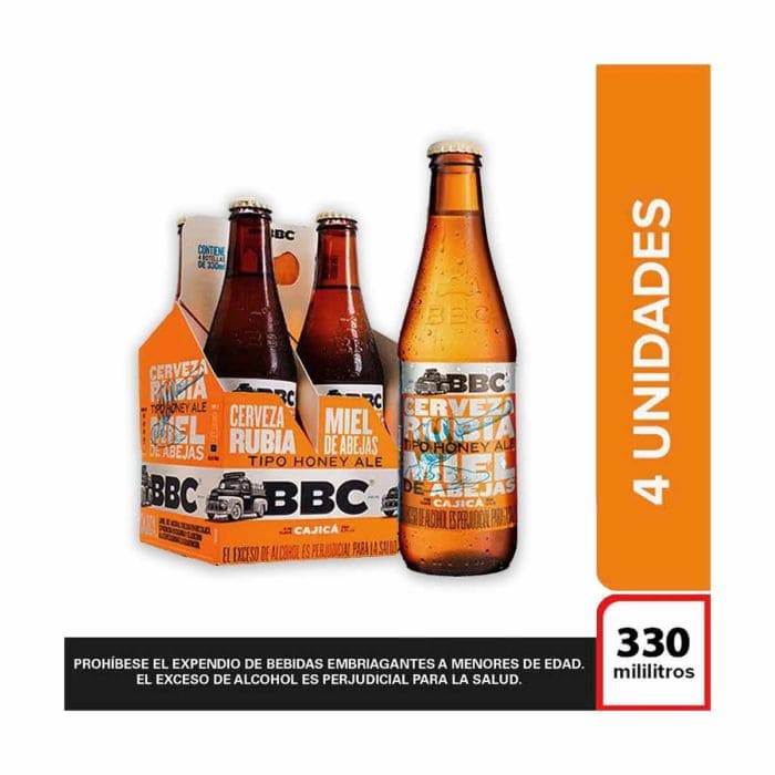 CERV BBC CAJICA MIEL*330ML*4U