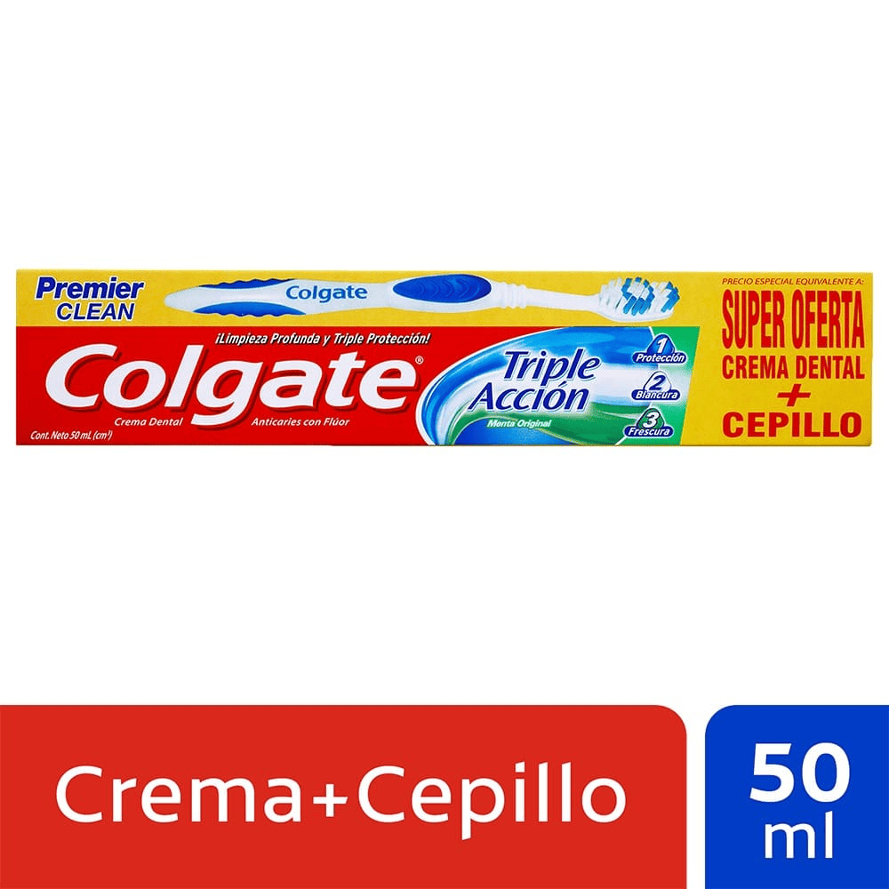 CREMA DENTAL COLGATE TRIPL*50ML+CEP