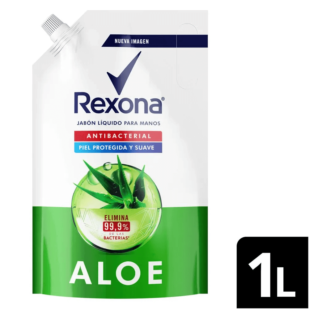 JABON MANOS REXONA ANTIB/ALOE*1000ML
