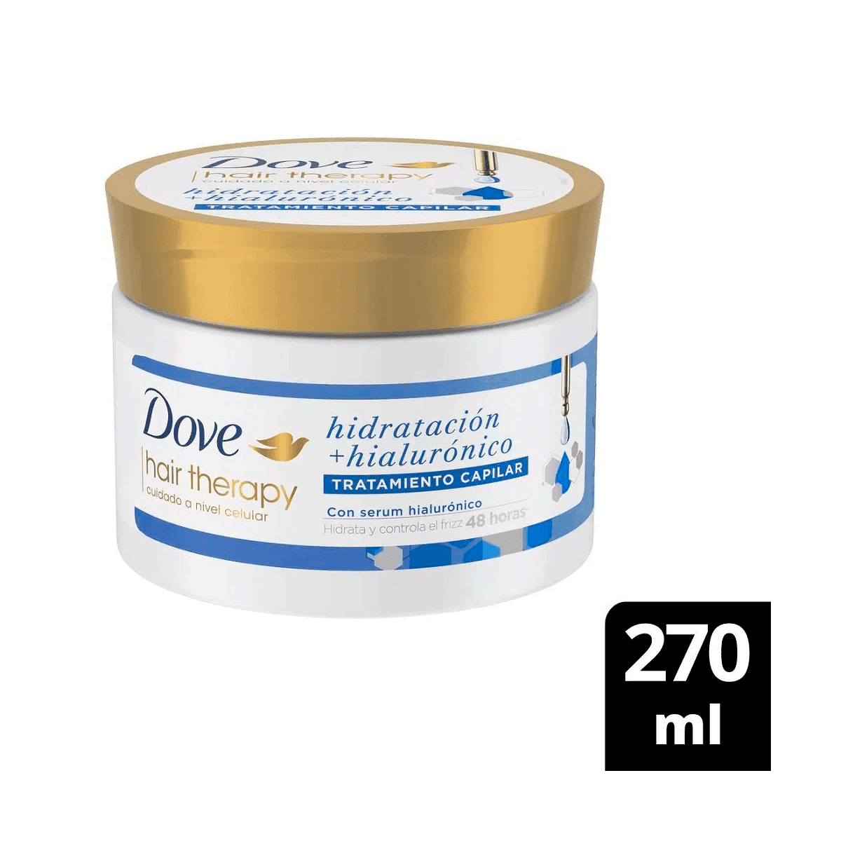 DOVE CR TRAT THERAPY HIDRA+HIALUR*270ML
