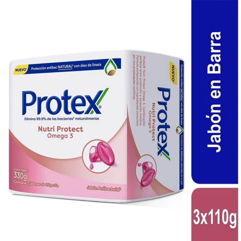 JABON BAÑO PROTEX OMEGA X 110 GR X 3 UNDS
