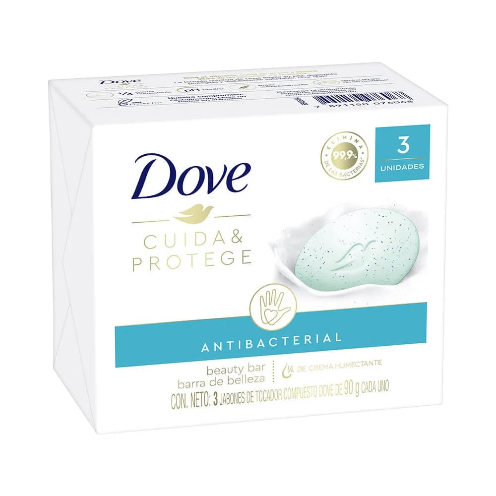 JABON BAÑO DOVE CUIDA&PROTEGE*3