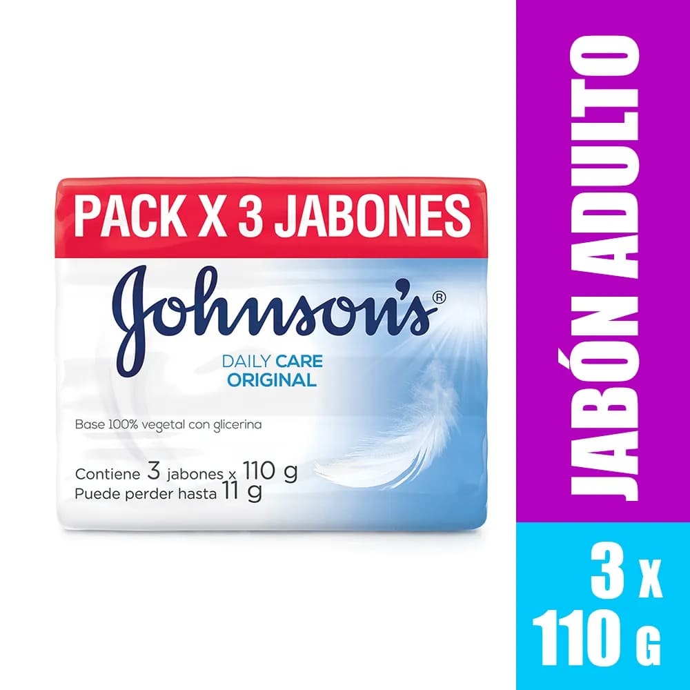 JABON BAÑO J&J ADUL ORIG*3*110G