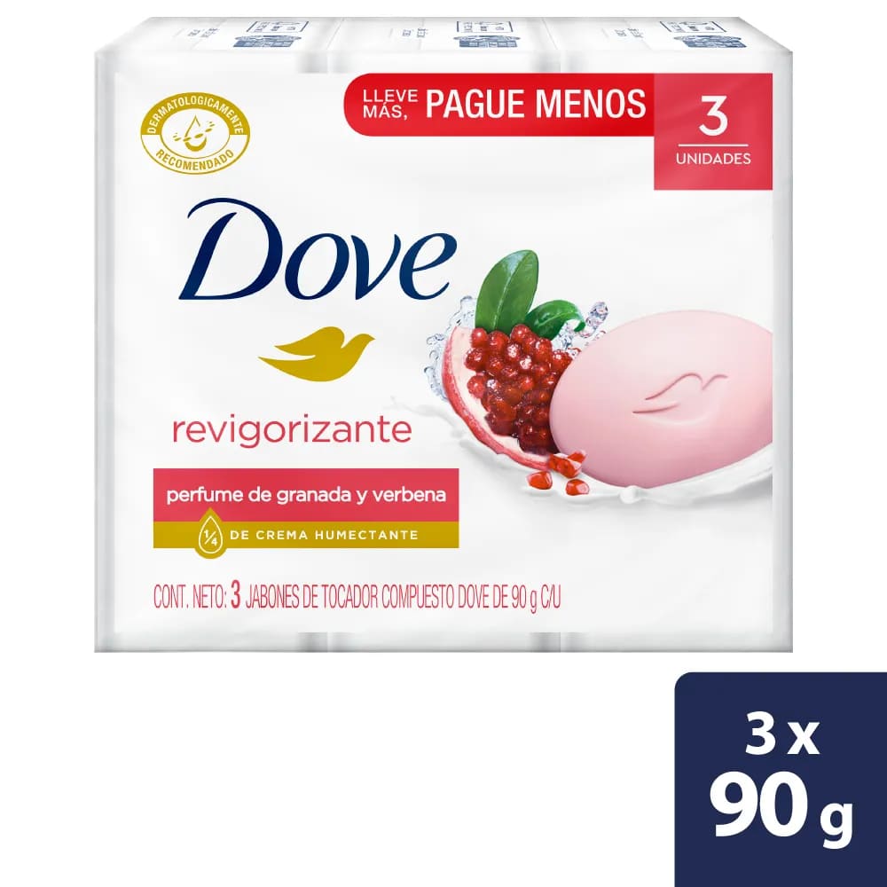 JABON BAÑO DOVE REVIGORIZANTE*3*90G