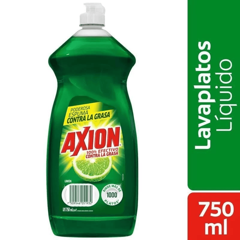 LAVA PLATOS AXION LIQUIDO LIMON X 750 ML