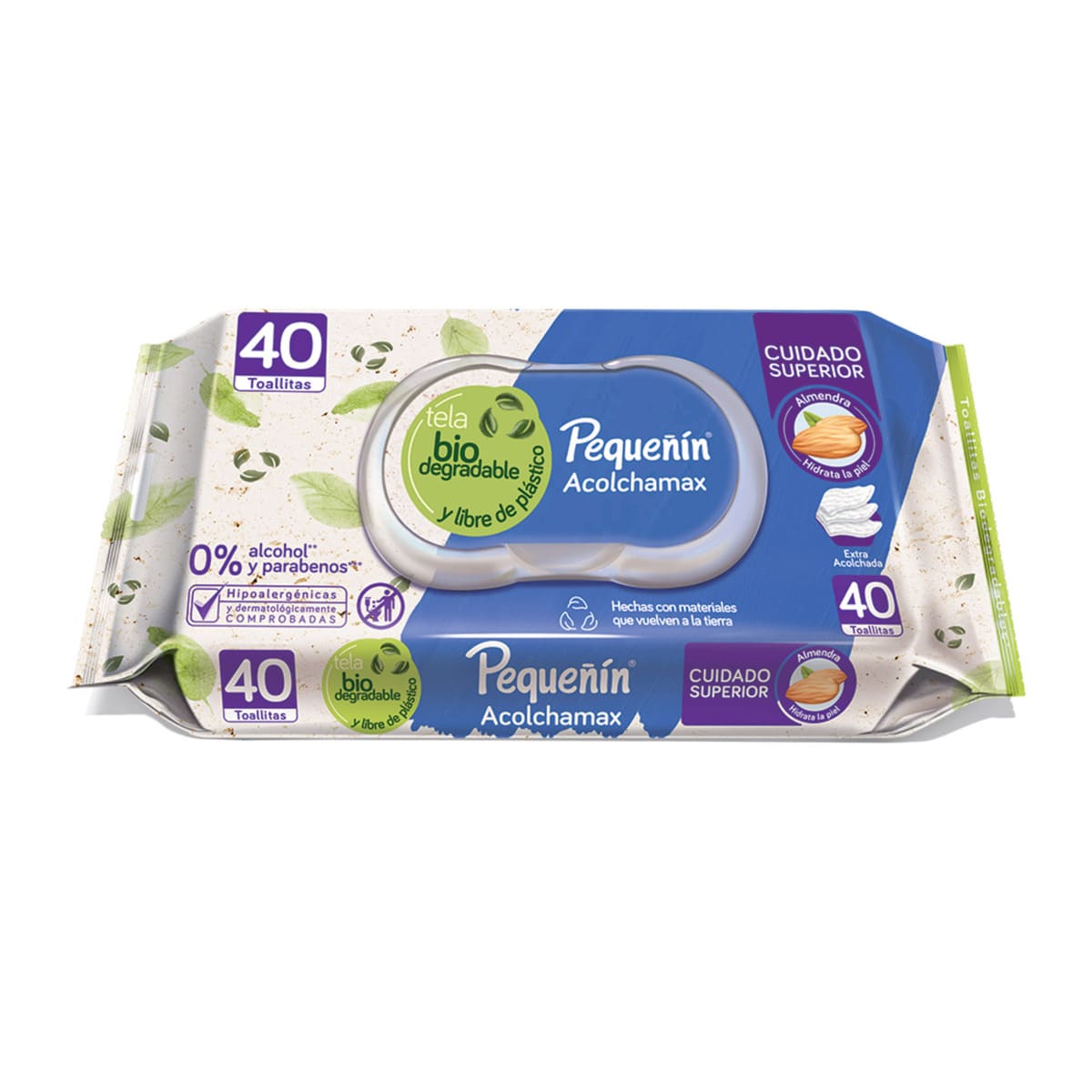 TOALLA HUMEDAS PEQUEÃ‘IN ACOLCH 40UN X 40 UNDS