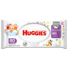 TOALLITAS HUMEDAS MANITOS Y CARITAS HUGGIES X 80 UNDS