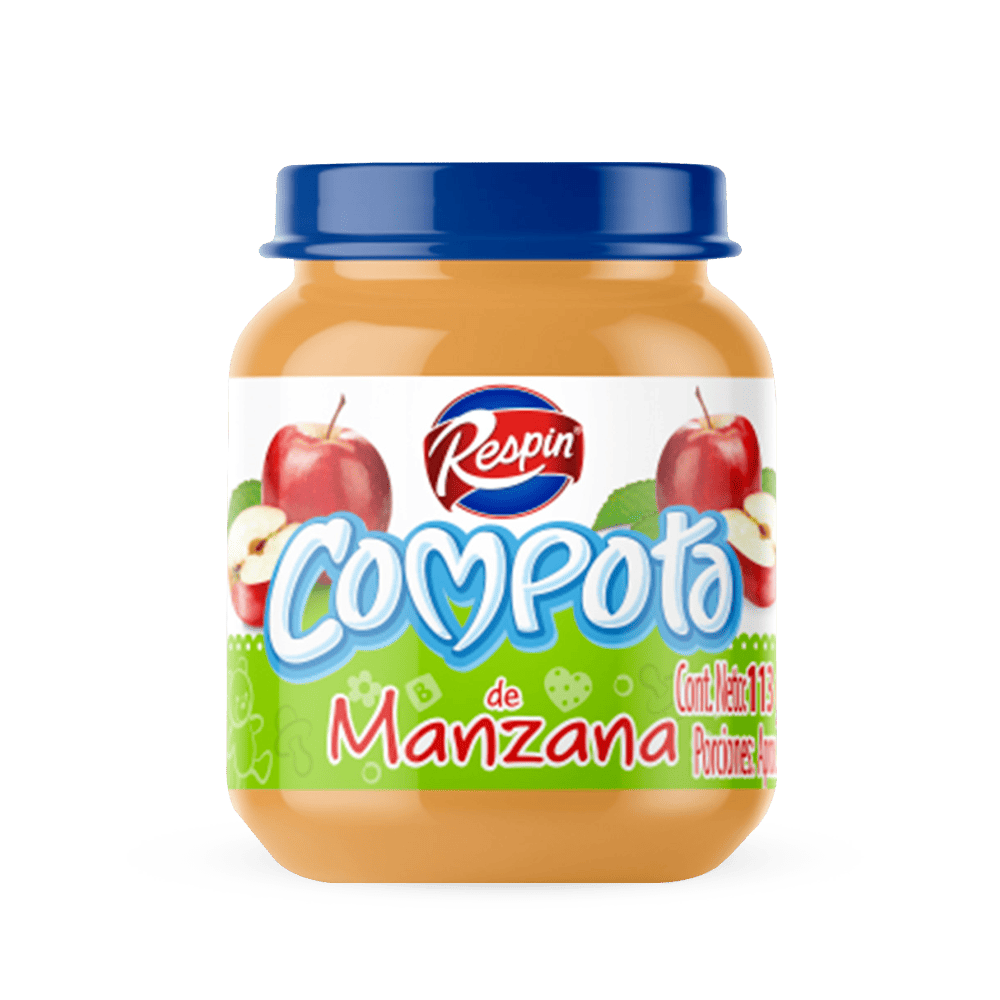 COMPOTA RESPIN FRUTA MANZANA*113GR