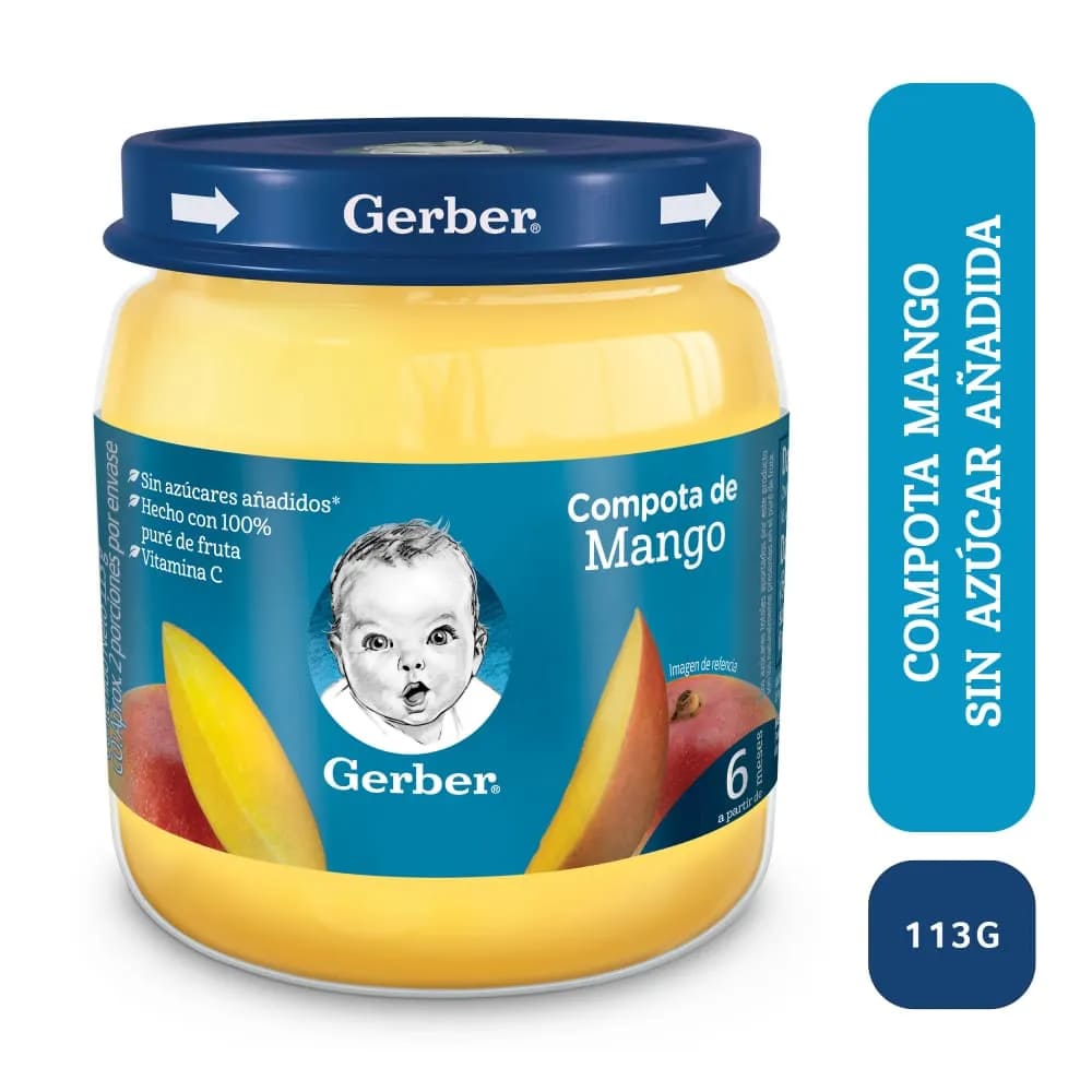 COMPOTA GERBER MANGO X 113 GR