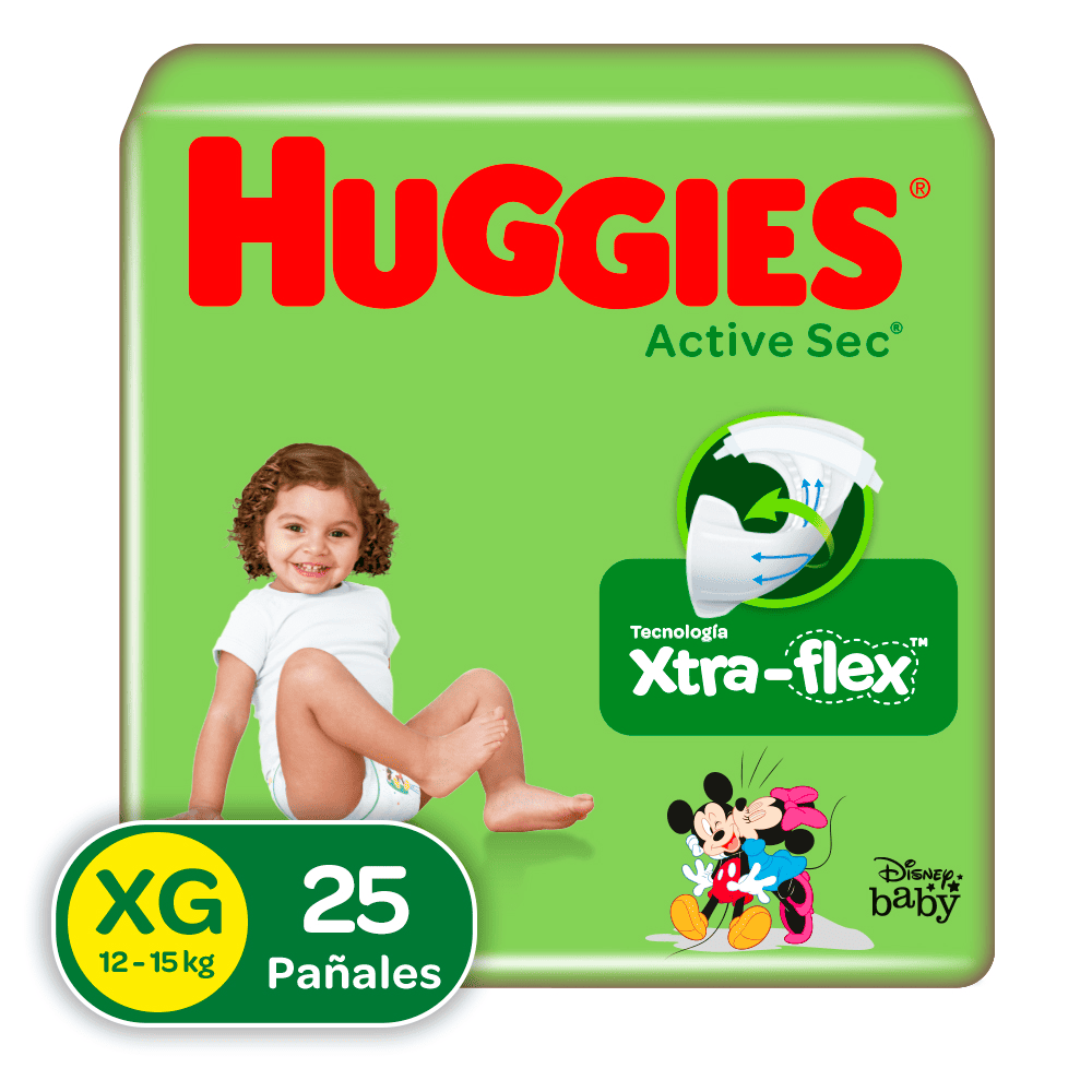 PAÑAL HUGGIES ACTISEC ETA 4 25