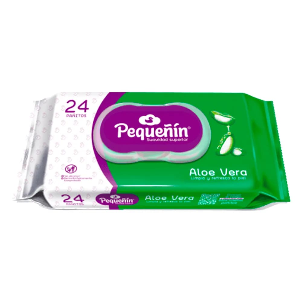 PAÑITOS PEQUEÑIN ALOE X 24 UNDS