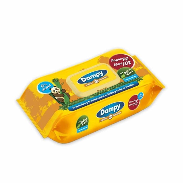 PAÑITOS DAMPY X 120 UNDS