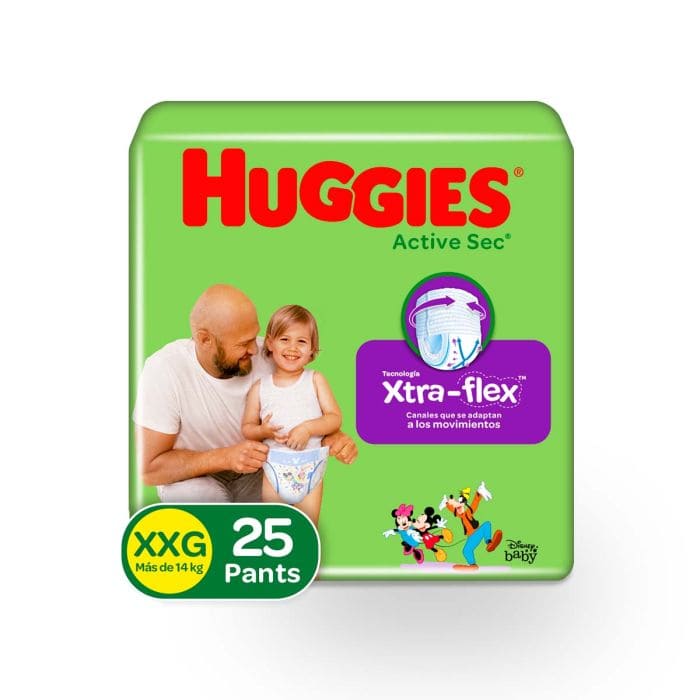 PAÑAL HUGGIES ACTISEC ET 5 XXG X 25 UNDS