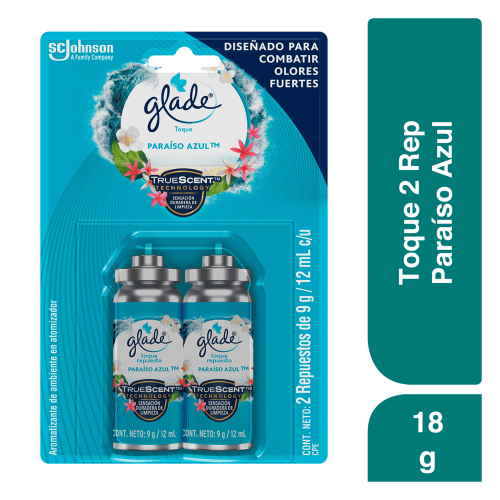 AMBIENTADOR GLADE TOQUE MANZ/CAN*2