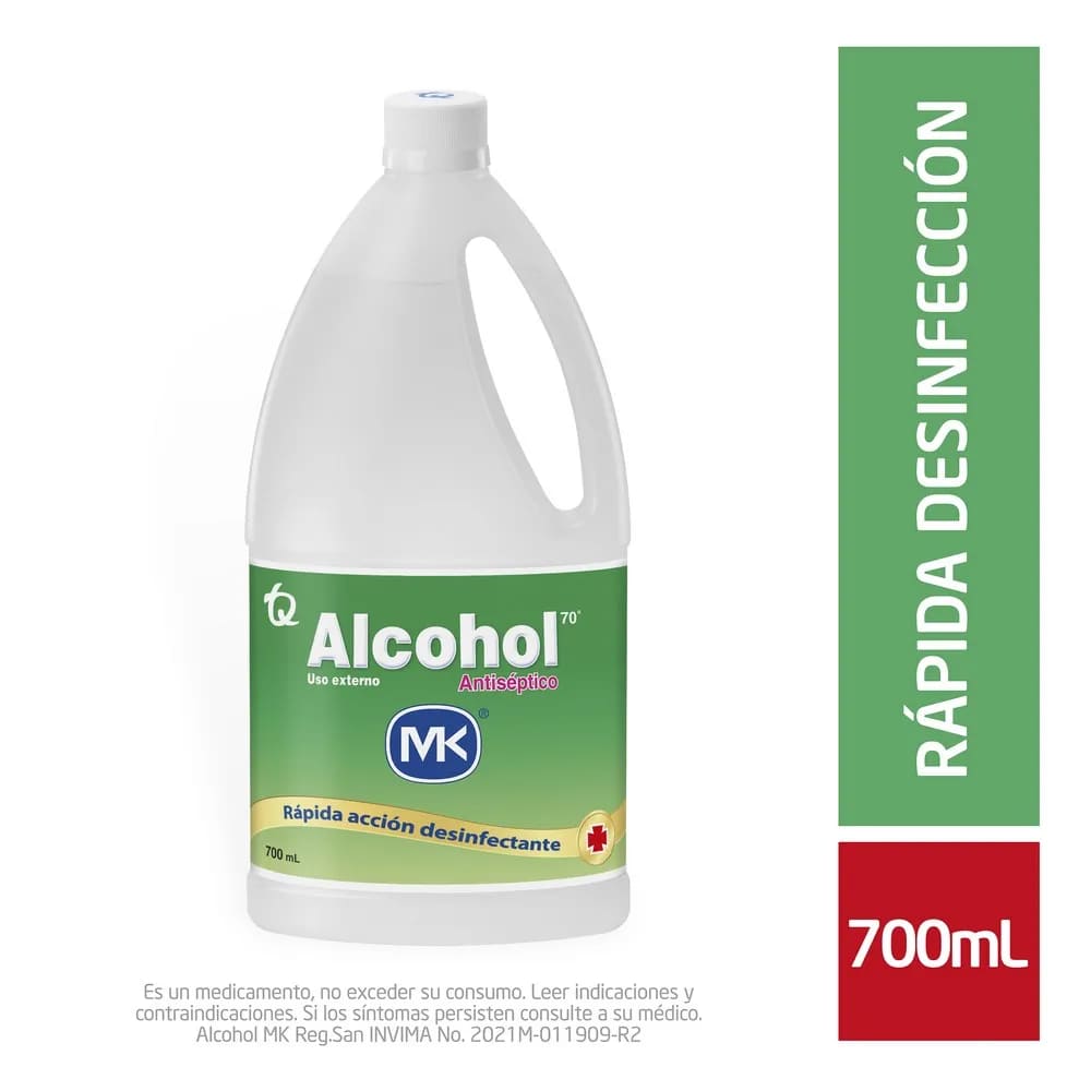 ALCOHOL ANTISEPTICO MK X 700 ML