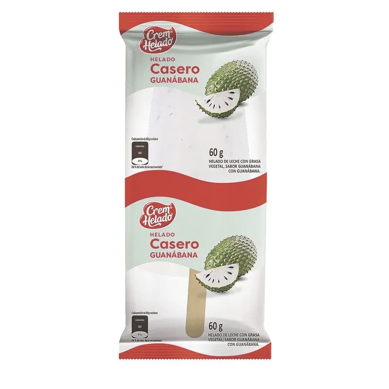 PALETA CASERO GUANABANA *60G